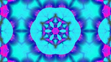 Stunning Abstract Kaleidoscope Background. Unique Multicolor Mosaic Texture in Seamless Geometric Pattern photo