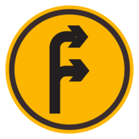 roads arrows sign symbol transparent background png