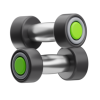 Sportschool uitrusting dumbells 3d illustratie png