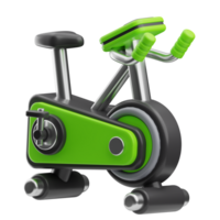 Gym Utrustning stationär cykel 3d illustration png