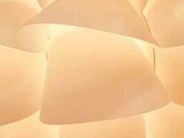 Closeup and crop abstract decorative home lantern background with shape and yellow lights refection. photo