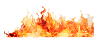 giallo fiamme isolato ai generato ai generato png