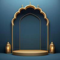 AI generated Premium Vector Islamic 3d prodiam photo