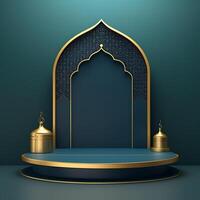 AI generated Premium Vector Islamic 3d prodiam photo