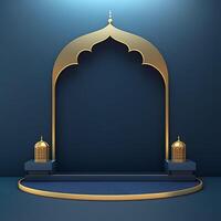 AI generated Premium Vector Islamic 3d prodiam photo