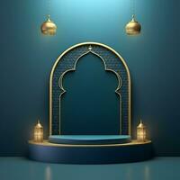 AI generated Premium Vector Islamic 3d prodiam photo