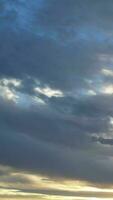 High Angle Vertical Footage of Unique sky and Clouds over England UK video