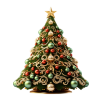ai généré Noël arbre décoration png