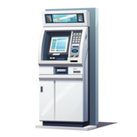 ai generato ATM macchina 3d png
