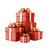 Red Gift Box Ai Generative png