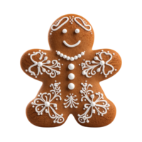 Navidad pan de jengibre hombre ai generativo png