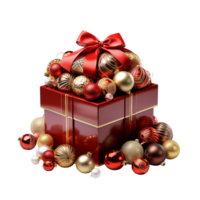 Red Gift Box Ai Generative png