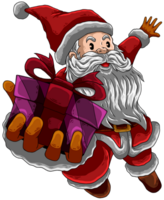 png ilustração santa claus Natal dia