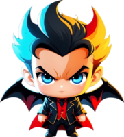 AI generated an anime character with horns and wings demon devil ai generative png