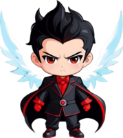 AI generated an anime character with horns and wings demon devil ai generative png