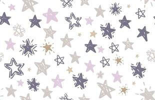 Christmas Star set, hand drawn illustrations. vector