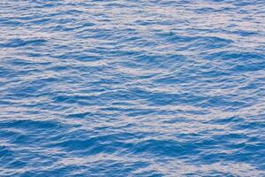the ocean is blue and has ripples photo
