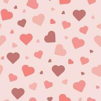 Seamless pattern for Valentine's day, pattern with hearts vector