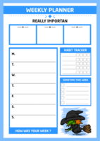 ADHD Planner With Witch Theme png