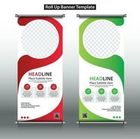 Roll up, roll up banner, rollup banner brochure flyer banner design template vector, roll up design modern x-banner and flag-banner. rectangle size. vector