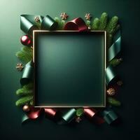 AI generated ai generative, cozy Merry Christmas background or happy New Year background. photo