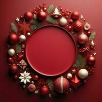 AI generated ai generative, cozy Merry Christmas background or happy New Year background. photo