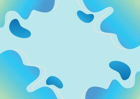 abstract colorful flow shapes background vector