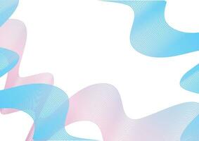 abstract colorful lines wavy background vector