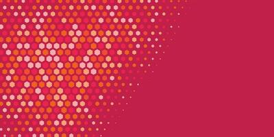 Geometric abstract Hexagon Two Color Background vector
