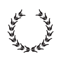 black wreath frame png