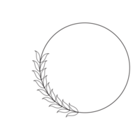 black wreath frame png