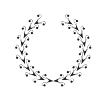 negro guirnalda marco png
