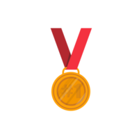 medalha ícone com vermelho fita tranqüilo fundo png