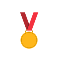 medalj ikon med röd band transperant bakgrund png
