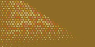 Geometric abstract Hexagon Two Color Background vector