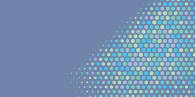Geometric abstract Hexagon Two Color Background vector