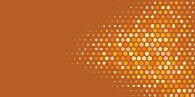 Geometric abstract Hexagon Two Color Background vector