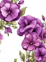 vibrant flower painting, watercolor illustration ai generative png