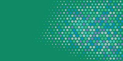 Geometric abstract Hexagon Two Color Background vector