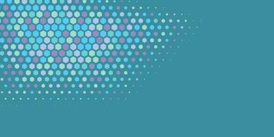 Geometric abstract Hexagon Two Color Background vector