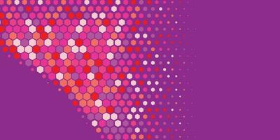 Geometric abstract Hexagon Two Color Background vector