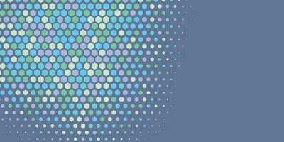Geometric abstract Hexagon Two Color Background vector