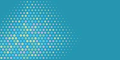 Geometric abstract Hexagon Two Color Background vector