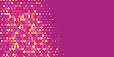 Geometric abstract Hexagon Two Color Background vector