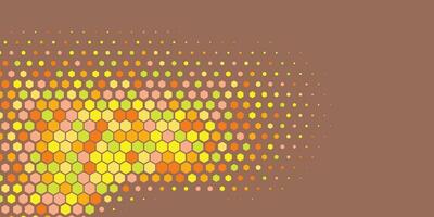 Geometric abstract Hexagon Two Color Background vector