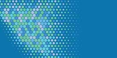 Geometric abstract Hexagon Two Color Background vector