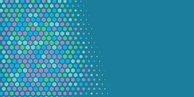 Geometric abstract Hexagon Two Color Background vector