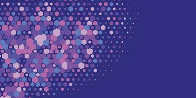 Geometric abstract Hexagon Two Color Background vector