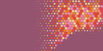 Geometric abstract Hexagon Two Color Background vector