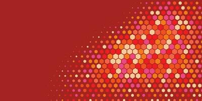 Geometric abstract Hexagon Two Color Background vector